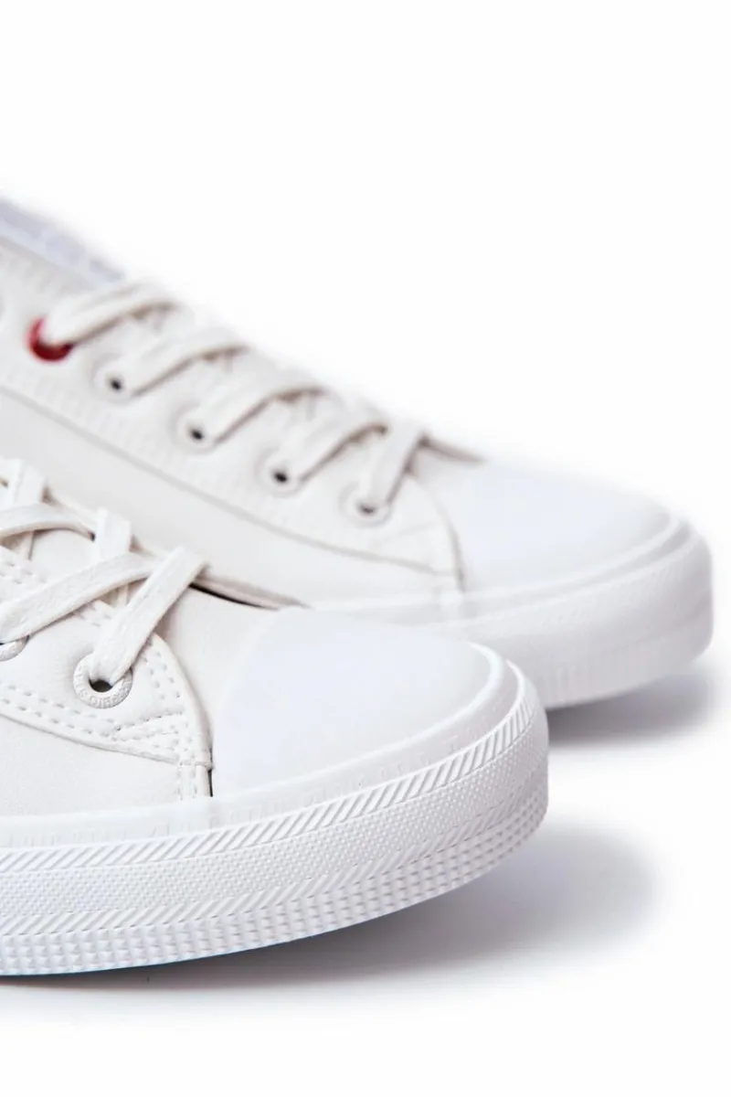 Clearance Męskie Skórzane Trampki BIG STAR JJ174006 Białe Męskie Trampki Męskie Big Star|Trampki Niskie