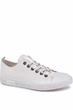 New Męskie Skórzane Trampki Big Star KK174052 Białe Męskie Trampki Męskie Big Star|Trampki Niskie