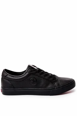 Cross Jeans Męskie Skórzane Trampki JJ1R4022C Czarne