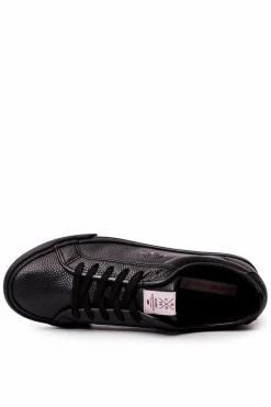 Cross Jeans Męskie Skórzane Trampki JJ1R4022C Czarne