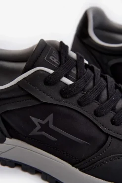 Męskie Sneakersy Big Star NN174069 Memory Foam System Czarne Męskie Obuwie Sportowe Męskie