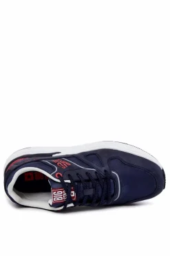 Obuwie Sportowe Męskie>Big Star Shoes Męskie Sneakersy Big Star JJ174277 Granatowe