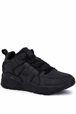 Obuwie Sportowe Męskie>Big Star Shoes Męskie Sneakersy Buty Sportowe Big Star KK174247 Czarne