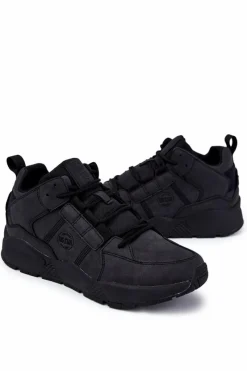 Obuwie Sportowe Męskie>Big Star Shoes Męskie Sneakersy Buty Sportowe Big Star KK174247 Czarne