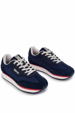 Online Męskie Sneakersy Memory Foam Big Star JJ174296 Granatowe Męskie Obuwie Sportowe Męskie