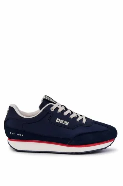 Online Męskie Sneakersy Memory Foam Big Star JJ174296 Granatowe Męskie Obuwie Sportowe Męskie