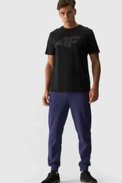 New 4F Męskie Spodnie Dresowe Joggery WMM00TTROM0942-31S Granatowe