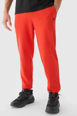 Sale Męskie Spodnie Dresowe Joggery WMM00TTROM0942-60S Czerwone Męskie Spodnie Męskie|Odzież 4F