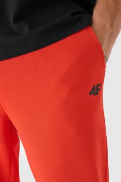 Sale Męskie Spodnie Dresowe Joggery WMM00TTROM0942-60S Czerwone Męskie Spodnie Męskie|Odzież 4F