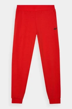 Sale Męskie Spodnie Dresowe Joggery WMM00TTROM0942-60S Czerwone Męskie Spodnie Męskie|Odzież 4F