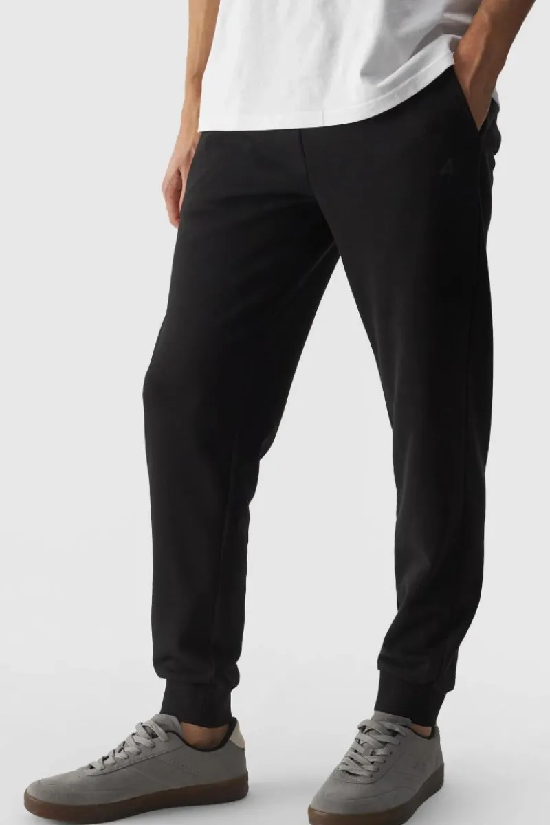 New 4F Męskie Spodnie Dresowe Joggery WMM00TTROM0942-20S Czarne