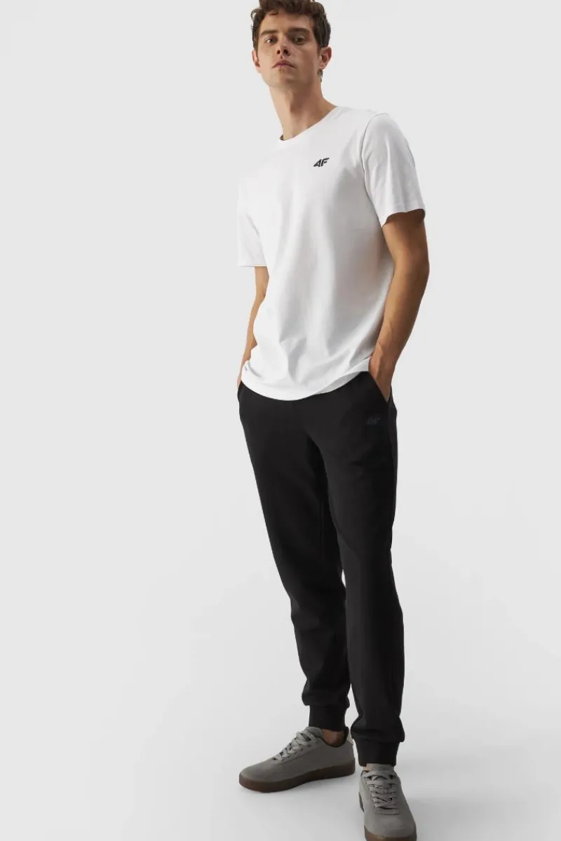 New 4F Męskie Spodnie Dresowe Joggery WMM00TTROM0942-20S Czarne