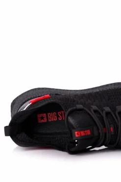 Trampki Męskie Big Star|Obuwie Sportowe Męskie></noscript>Big Star Shoes Męskie Sportowe Buty Big Star HH174273 Czarne