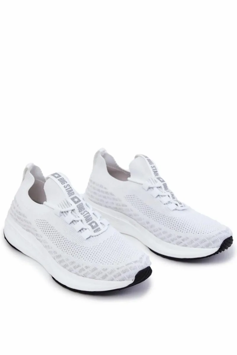 Obuwie Sportowe Męskie>Big Star Shoes Męskie Sportowe Buty Big Star JJ174166 Białe