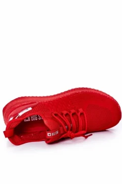 Clearance Męskie Sportowe Buty Big Star HH174275 Czerwone Męskie Trampki Męskie Big Star|Obuwie Sportowe Męskie