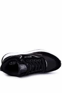 Clearance Męskie Sportowe Buty Big Star KK174024 Czarne Męskie Obuwie Sportowe Męskie