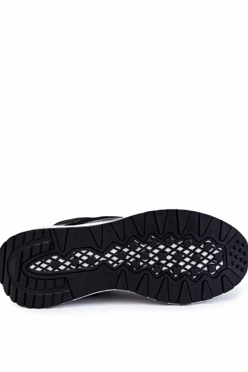 Clearance Męskie Sportowe Buty Big Star KK174024 Czarne Męskie Obuwie Sportowe Męskie