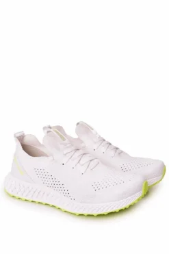 Trampki Męskie Big Star|Obuwie Sportowe Męskie>Big Star Shoes Męskie Sportowe Buty Memory Foam Big Star FF174235 Biało-Limonkowe