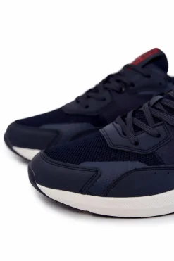 Best Big Star Shoes Męskie Sportowe Buty Memory Foam Big Star JJ174293 Granatowe