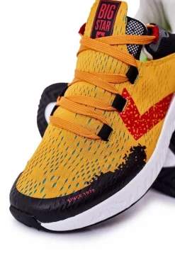 Trampki Męskie Big Star|Obuwie Sportowe Męskie></noscript>Big Star Shoes Męskie Sportowe Buty Memory Foam Big Star HH174237 Pomarańczowe