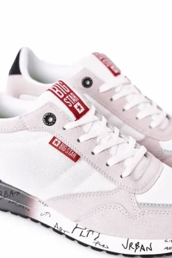 Hot Big Star Shoes Męskie Sportowe Buty Memory Foam Big Star FF174208 Biało-Szare