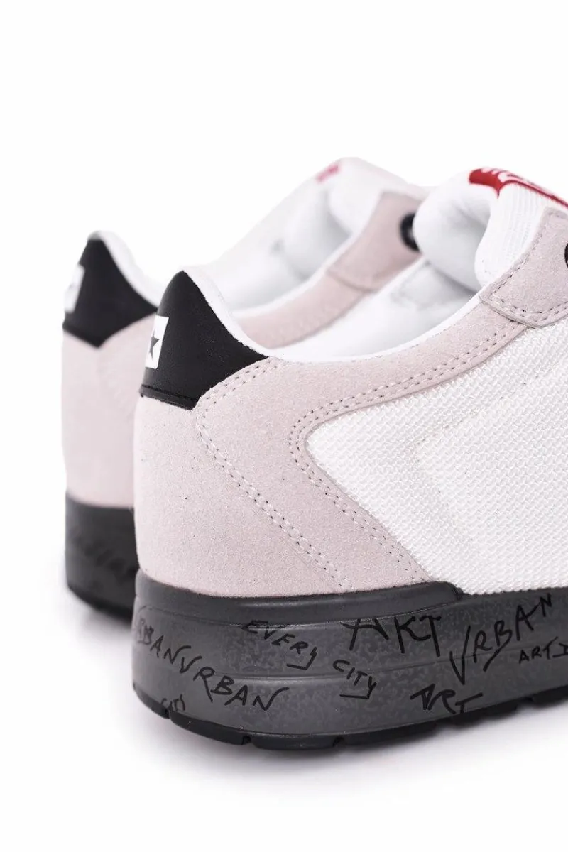 Hot Big Star Shoes Męskie Sportowe Buty Memory Foam Big Star FF174208 Biało-Szare