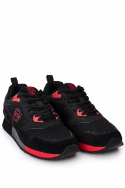 Trampki Męskie Big Star|Obuwie Sportowe Męskie>Big Star Shoes Męskie Sportowe Buty Memory Foam Big Star HH174241 Czarne