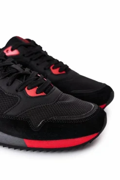 Trampki Męskie Big Star|Obuwie Sportowe Męskie></noscript>Big Star Shoes Męskie Sportowe Buty Memory Foam Big Star HH174241 Czarne