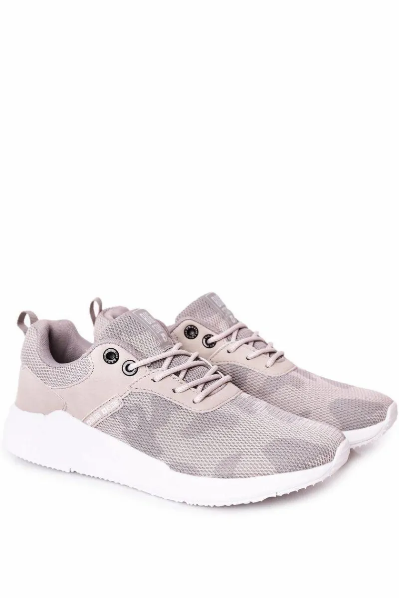 Clearance Big Star Shoes Męskie Sportowe Buty Memory Foam Big Star HH174139 Szare