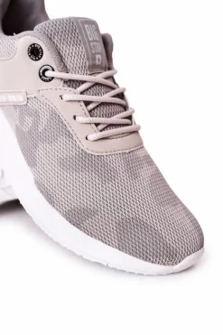 Clearance Big Star Shoes Męskie Sportowe Buty Memory Foam Big Star HH174139 Szare