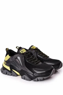 Hot Big Star Shoes Męskie Sportowe Buty Memory Foam Big Star HH174278 Czarne