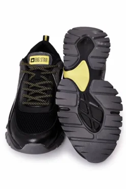 Hot Big Star Shoes Męskie Sportowe Buty Memory Foam Big Star HH174278 Czarne