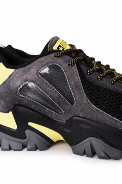 Hot Big Star Shoes Męskie Sportowe Buty Memory Foam Big Star HH174278 Czarne