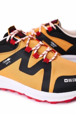 Best Big Star Shoes Męskie Sportowe Buty Memory Foam Big Star HH174087 Camel