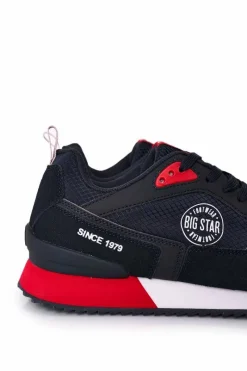 Online Big Star Shoes Męskie Sportowe Buty Memory Foam Big Star HH174240 Granatowe