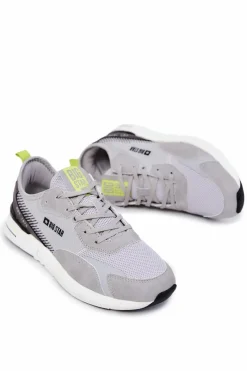 Hot Męskie Sportowe Buty Memory Foam Big Star JJ174291 Szare Męskie Obuwie Sportowe Męskie