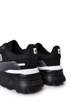 Trampki Męskie Big Star|Obuwie Sportowe Męskie></noscript>Big Star Shoes Męskie Sportowe Buty Memory Foam Big Star HH174209 Czarno-Niebieskie