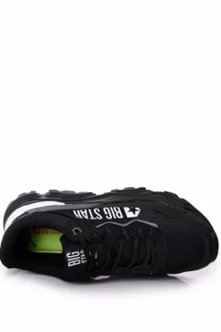 Trampki Męskie Big Star|Obuwie Sportowe Męskie></noscript>Big Star Shoes Męskie Sportowe Buty Memory Foam Big Star HH174209 Czarno-Niebieskie