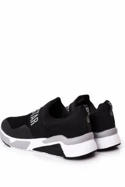 Sale Big Star Shoes Męskie Sportowe Buty Slip-On Memory Foam Big Star HH174148 Czarne