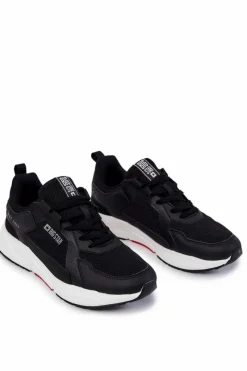 Clearance Męskie Sportowe Buty Sneakersy Big Star JJ174401 Czarne Męskie Obuwie Sportowe Męskie