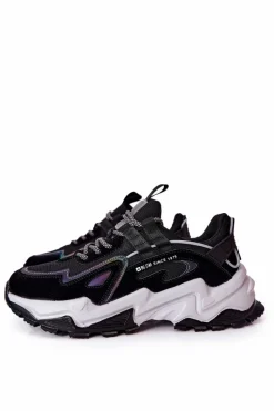 Trampki Męskie Big Star|Obuwie Sportowe Męskie></noscript>Big Star Shoes Męskie Sportowe Buty Sneakersy Big Star II174044 Czarne