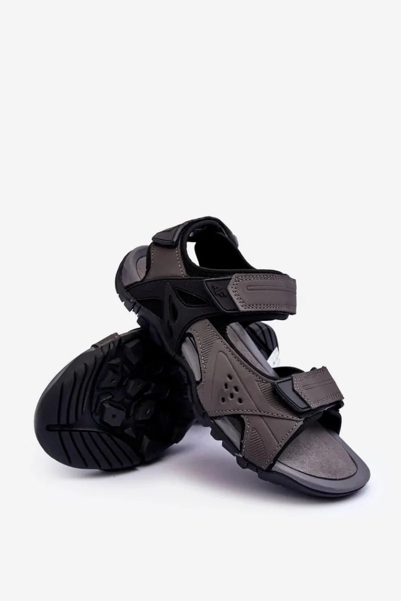 Online Męskie Sportowe Sandały SS23FSANM018-22S Ciemnoszare Męskie Sandały Męskie