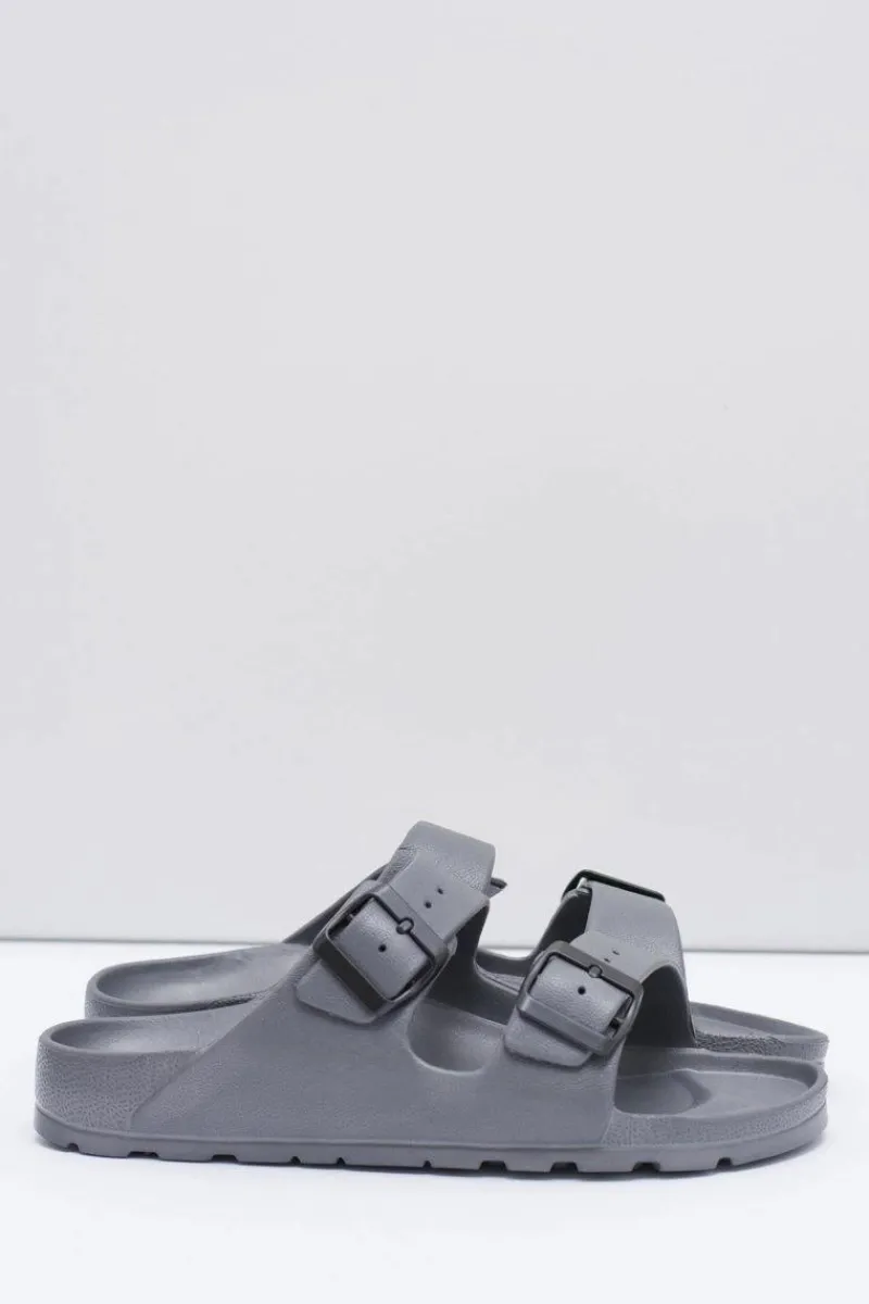 Outlet Boto Męskie Szare Ogrodowe Lekkie Klapki