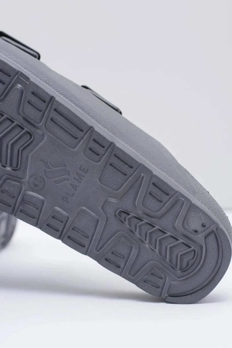 Outlet Boto Męskie Szare Ogrodowe Lekkie Klapki