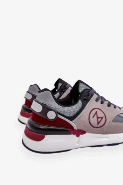 Sale Męskie Sznurowane Buty Sportowe Szaro-Czarne Stephen Męskie Obuwie Sportowe Męskie