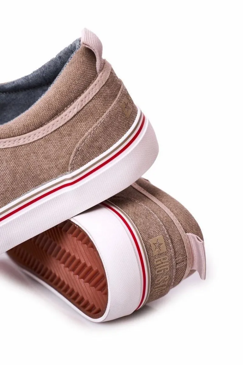 Trampki Męskie Big Star|Trampki Niskie>Big Star Shoes Męskie Tenisówki Big Star FF174069 Beżowe