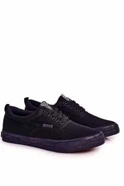 Trampki Męskie Big Star|Trampki Niskie>Big Star Shoes Męskie Tenisówki Big Star FF1745449 Czarne