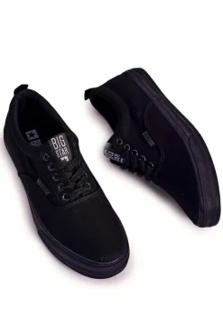 Trampki Męskie Big Star|Trampki Niskie></noscript>Big Star Shoes Męskie Tenisówki Big Star FF1745449 Czarne