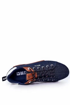Męskie Tenisówki Big Star HH174163 Granatowe Męskie Trampki Męskie Big Star|Trampki Niskie