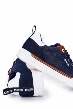 Męskie Tenisówki Big Star HH174163 Granatowe Męskie Trampki Męskie Big Star|Trampki Niskie